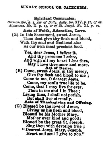 Hymn-Book for Sunday School or Catechism, 1885