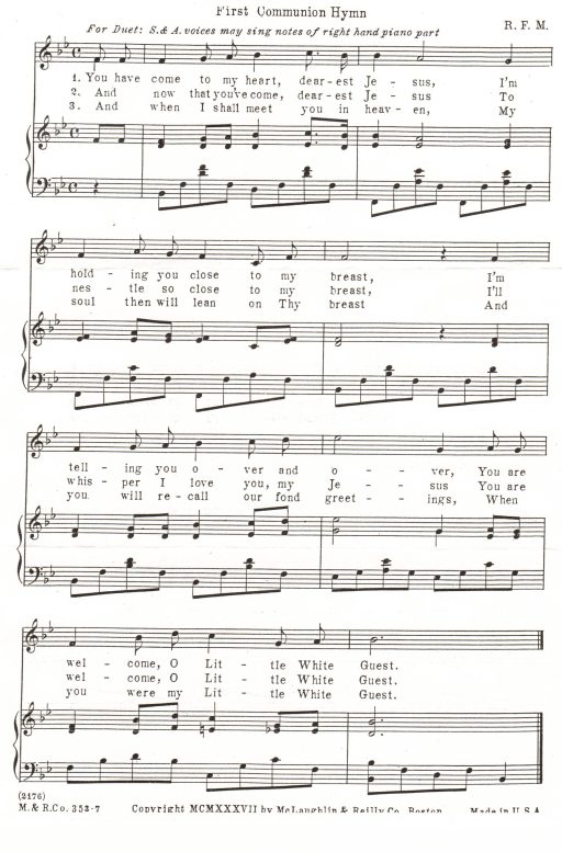 The 1937 melody by Richard Frank Martin Akerman. Note the traditional arrangement characteristic of the Royal College of Music influence.