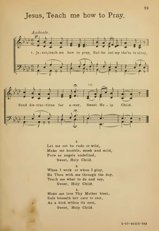 Sunday School Hymn Book, 1887, 1907, and 1935