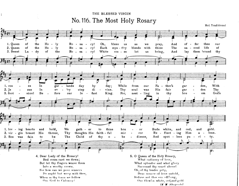 Ave Maria Hymnal, 1936