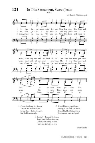 A Catholic Book of Hymns & Chants, 2020