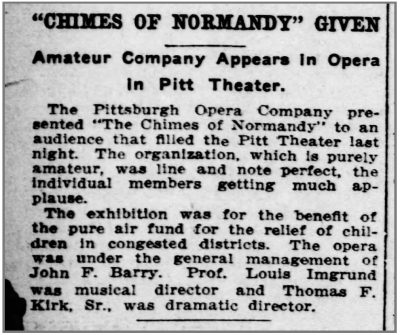 The Pittsburgh Daily Post - June 27, 1913  Courtesy of Lawrenceville Historical Society